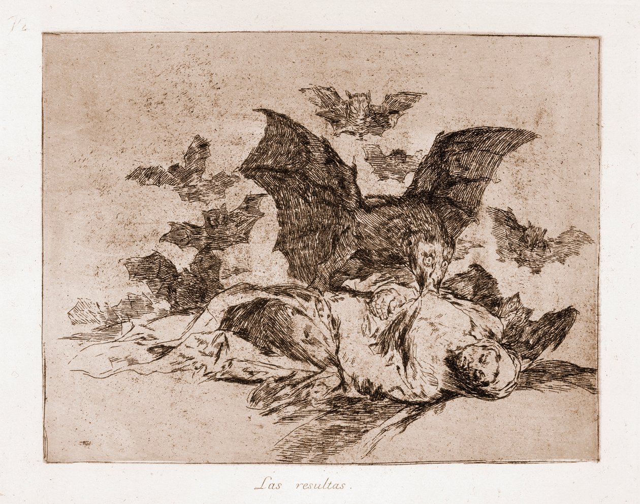 Os Desastres da Guerra : Os resultados (gravura do desenho preparatório de Francisco de Goya