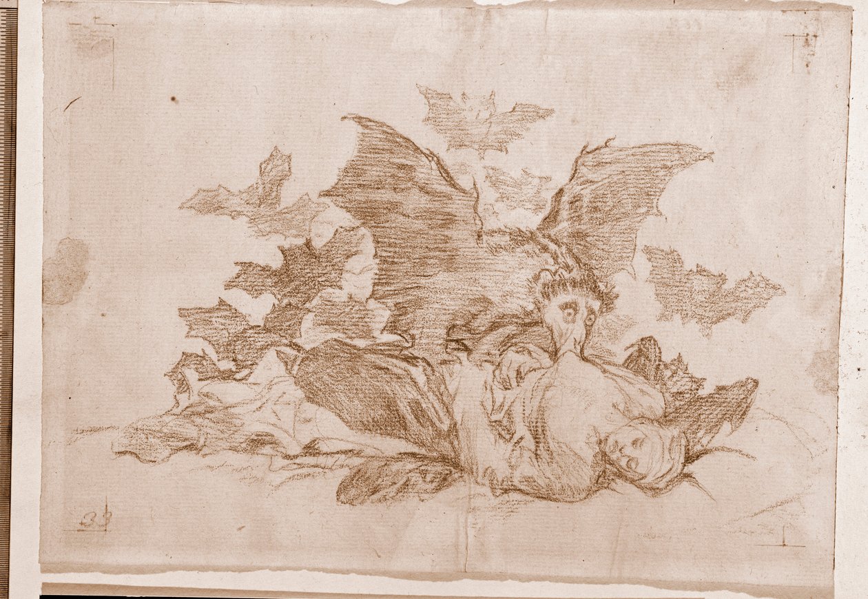 Os Desastres da Guerra : Os resultados (desenho preparatório de Francisco de Goya