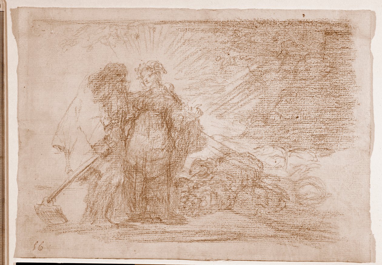 Os Desastres da Guerra : Este é o verdadeiro (desenho preparatório de Francisco de Goya