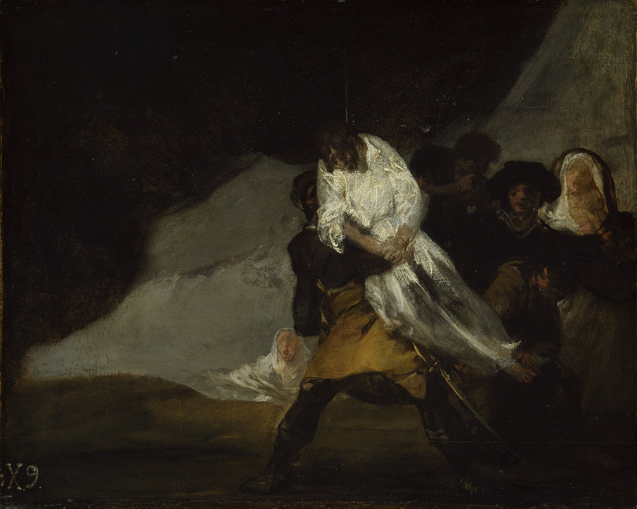 O Monge Enforcado, c.1810 de Francisco de Goya