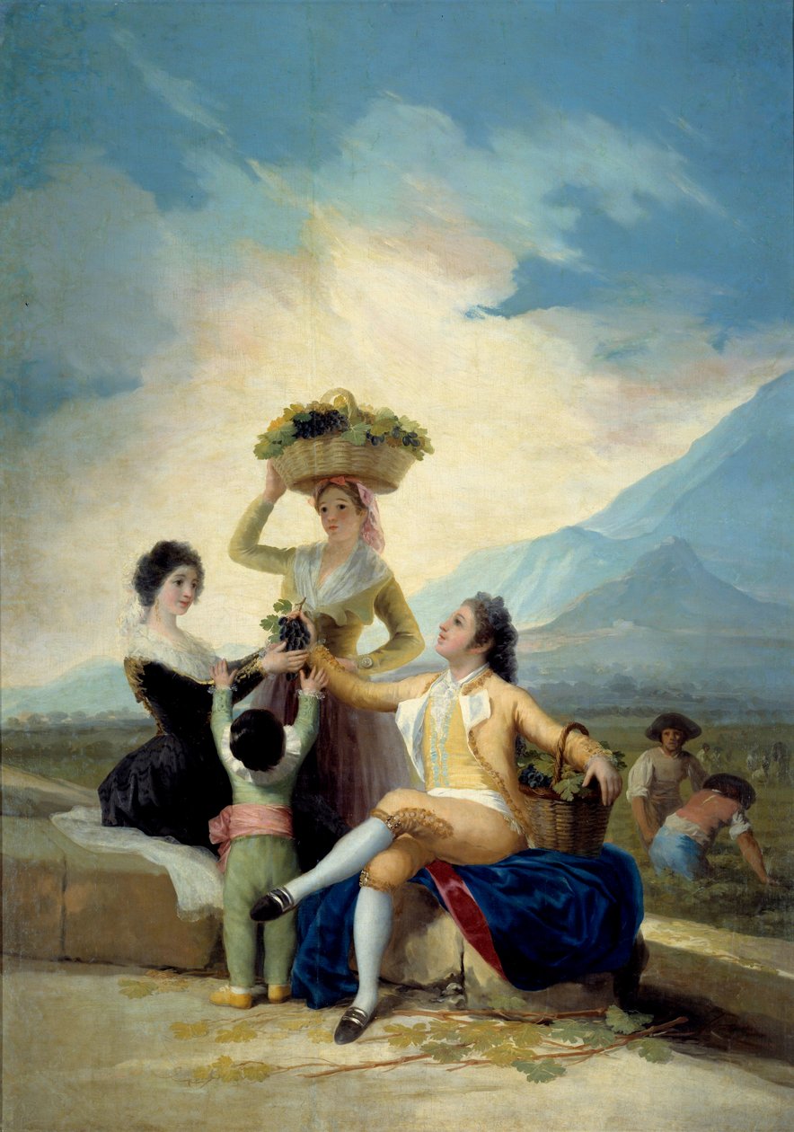 A Pintura da Colheita de Francisco de Goya (1746-1828) 1786 Sol. 2,75x1,9 m Madrid, Museu do Prado de Francisco de Goya