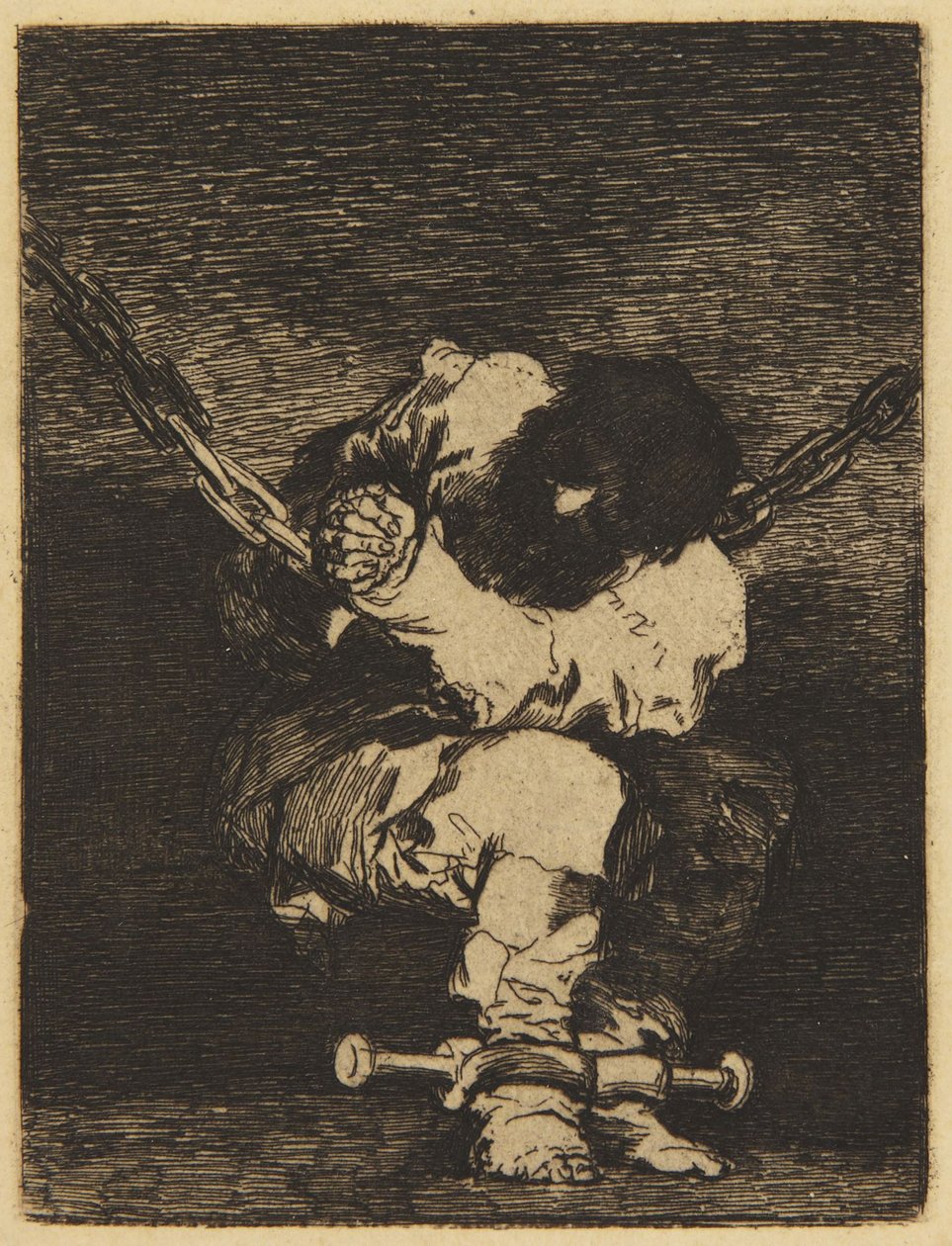 O pequeno prisioneiro (Delteil XIV, n.º 31; Harris 26) de Francisco Jose de Goya y Lucientes