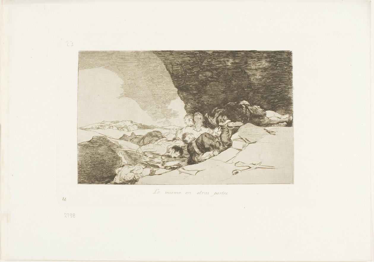 The Same Elsewhere, placa 23 de The Disasters of War de Francisco Jose de Goya y Lucientes