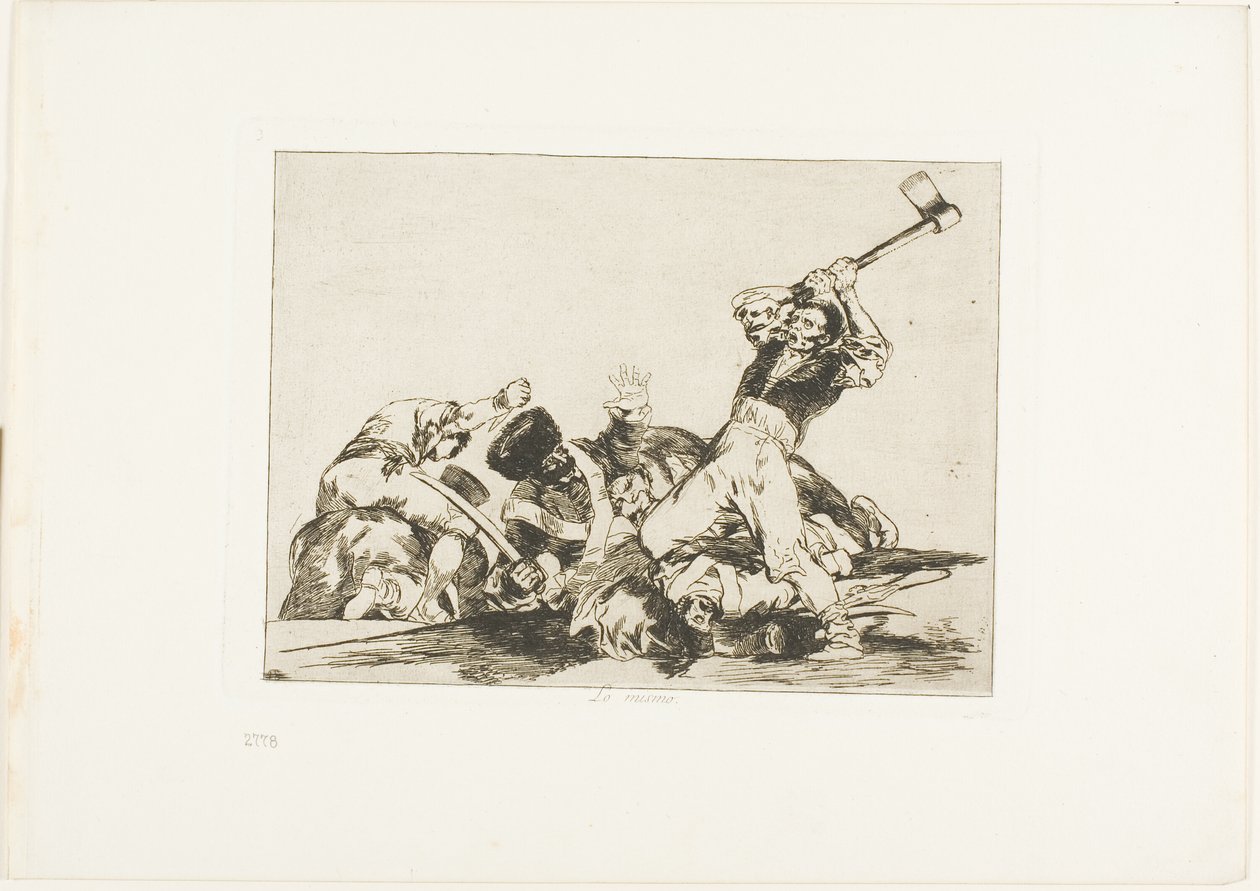 The Same, prato três de The Disasters of War de Francisco Jose de Goya y Lucientes