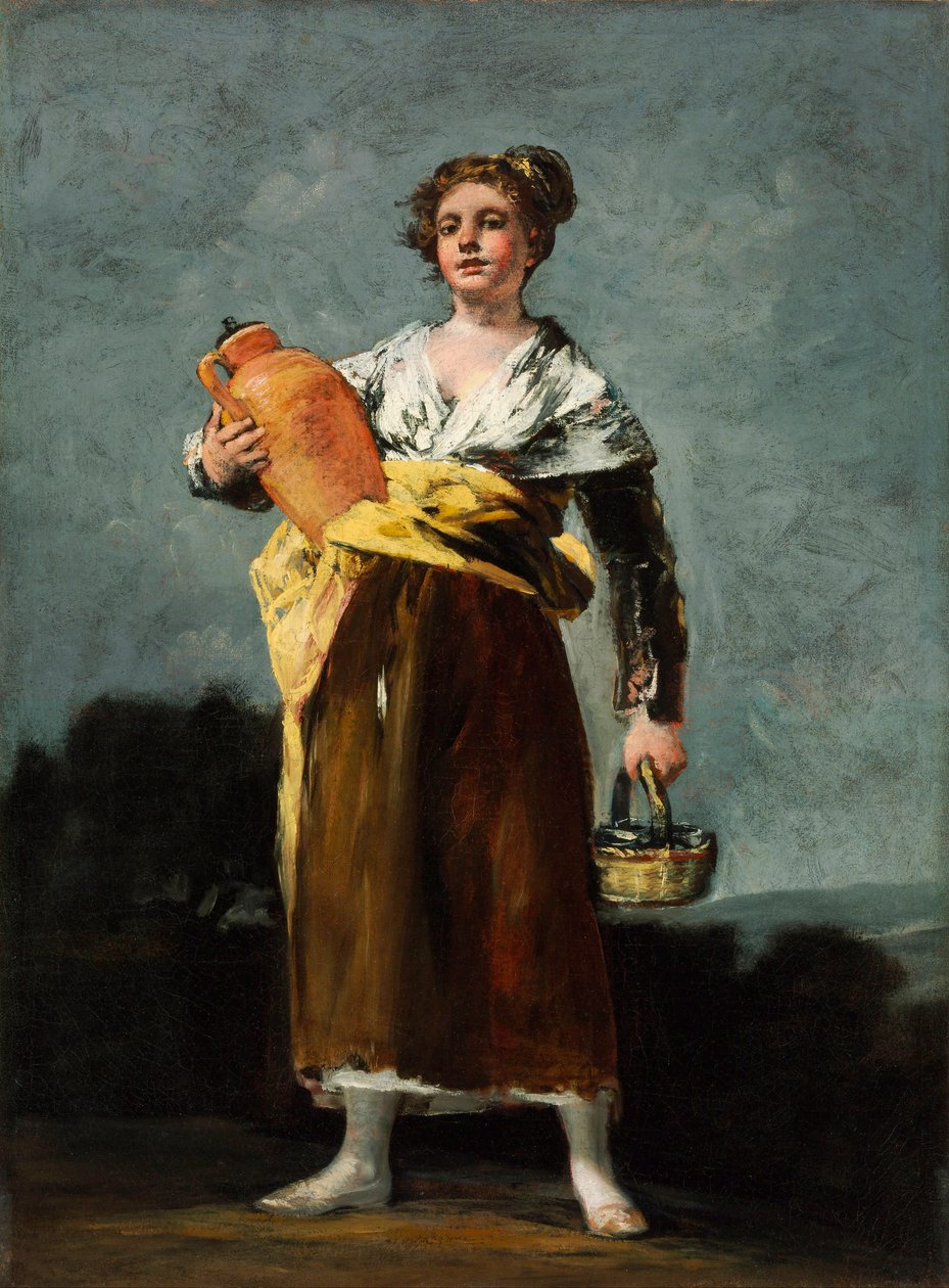 The Water Carrier, c.1808-12 (óleo sobre tela) de Francisco de Goya