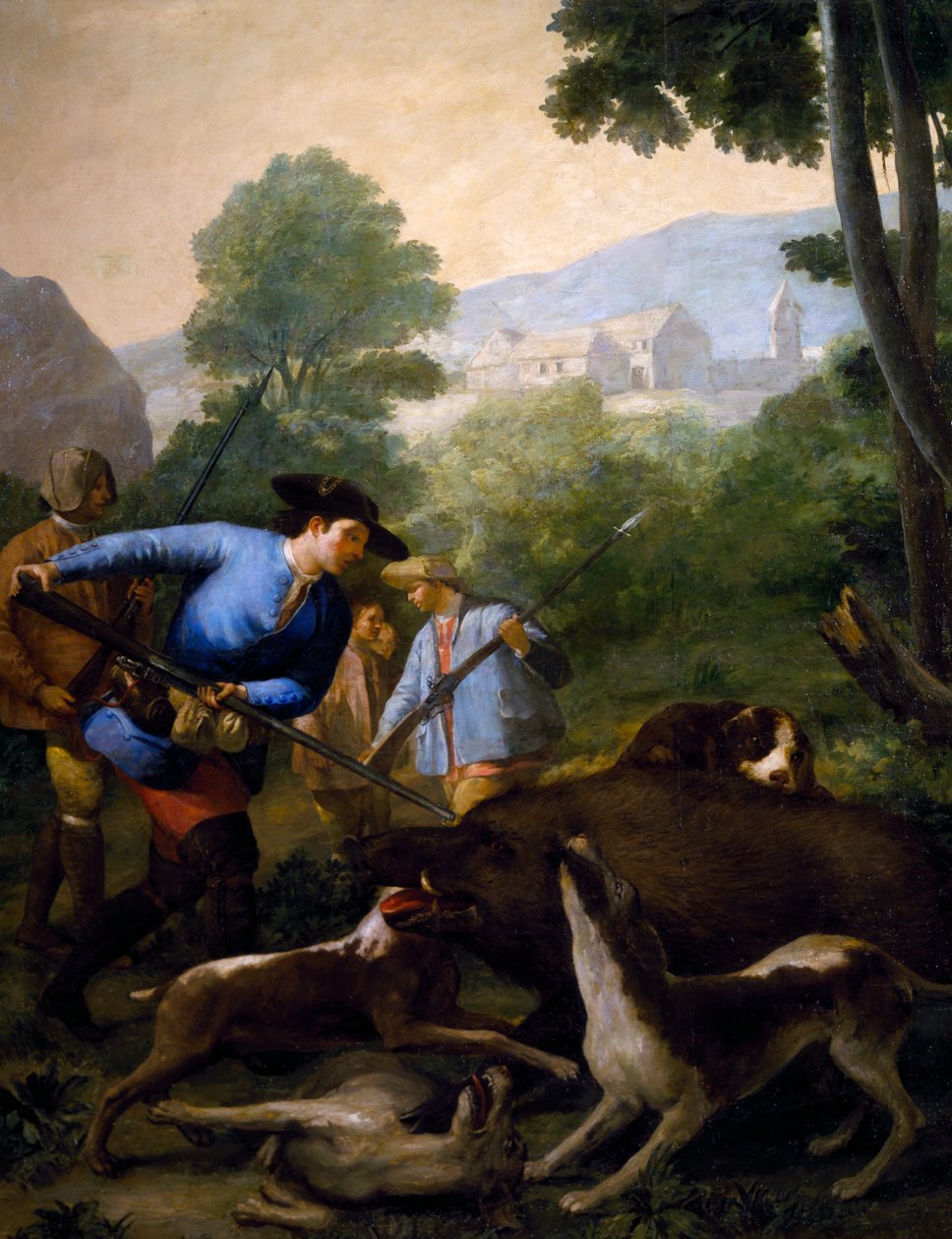 A caça ao javali de Francisco Jose de Goya y Lucientes