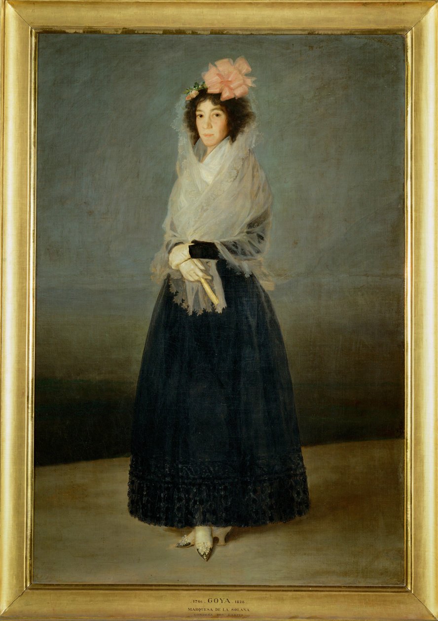 A condessa del Carpio, marquesa de la Solana Pintada por volta de 1795, ano da sua morte ... de Francisco Jose de Goya y Lucientes