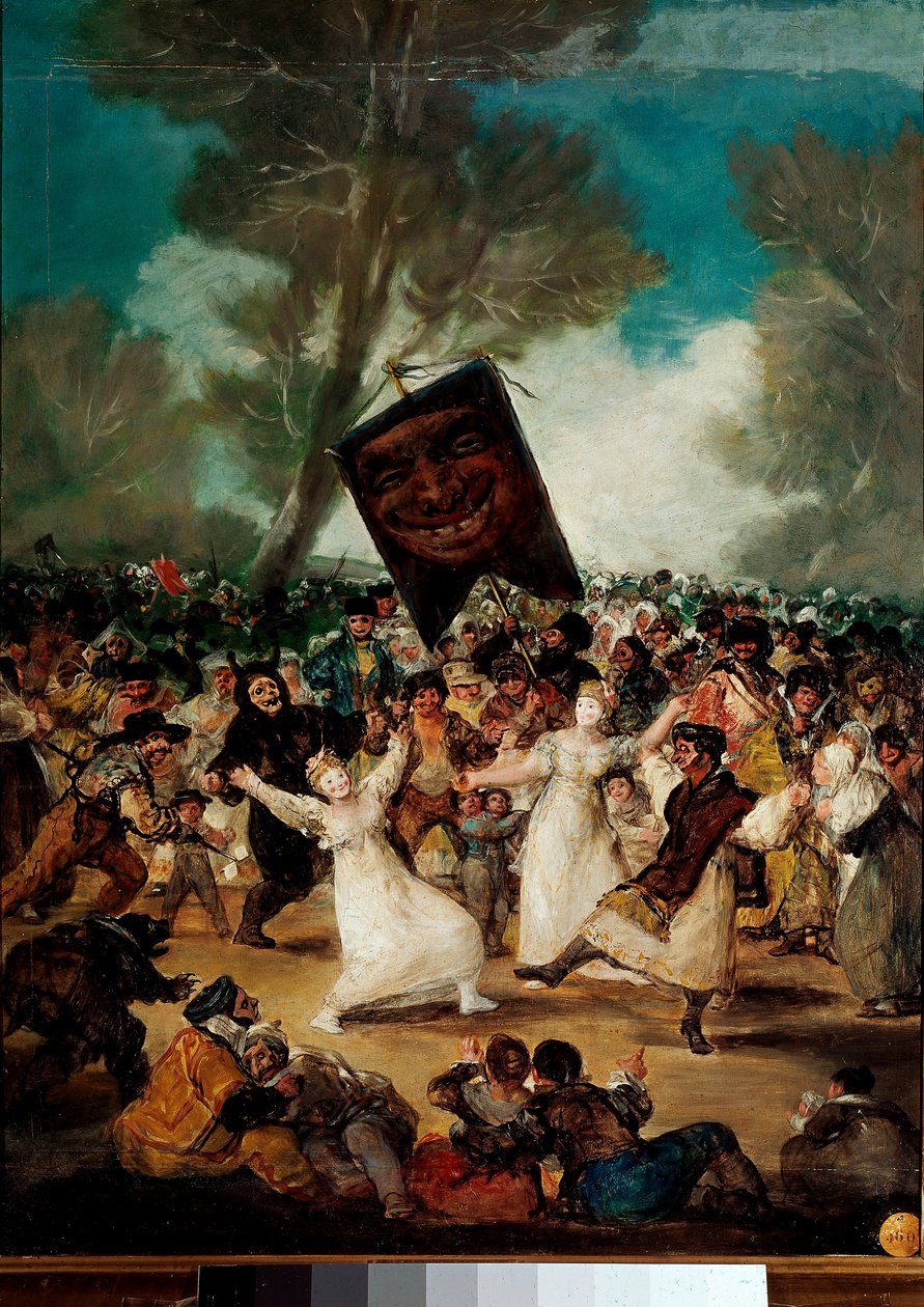 O funeral da sardinha (Entierro della sardina) Pintura de Francisco Goya y Lucientes (1746-1828) de Francisco de Goya