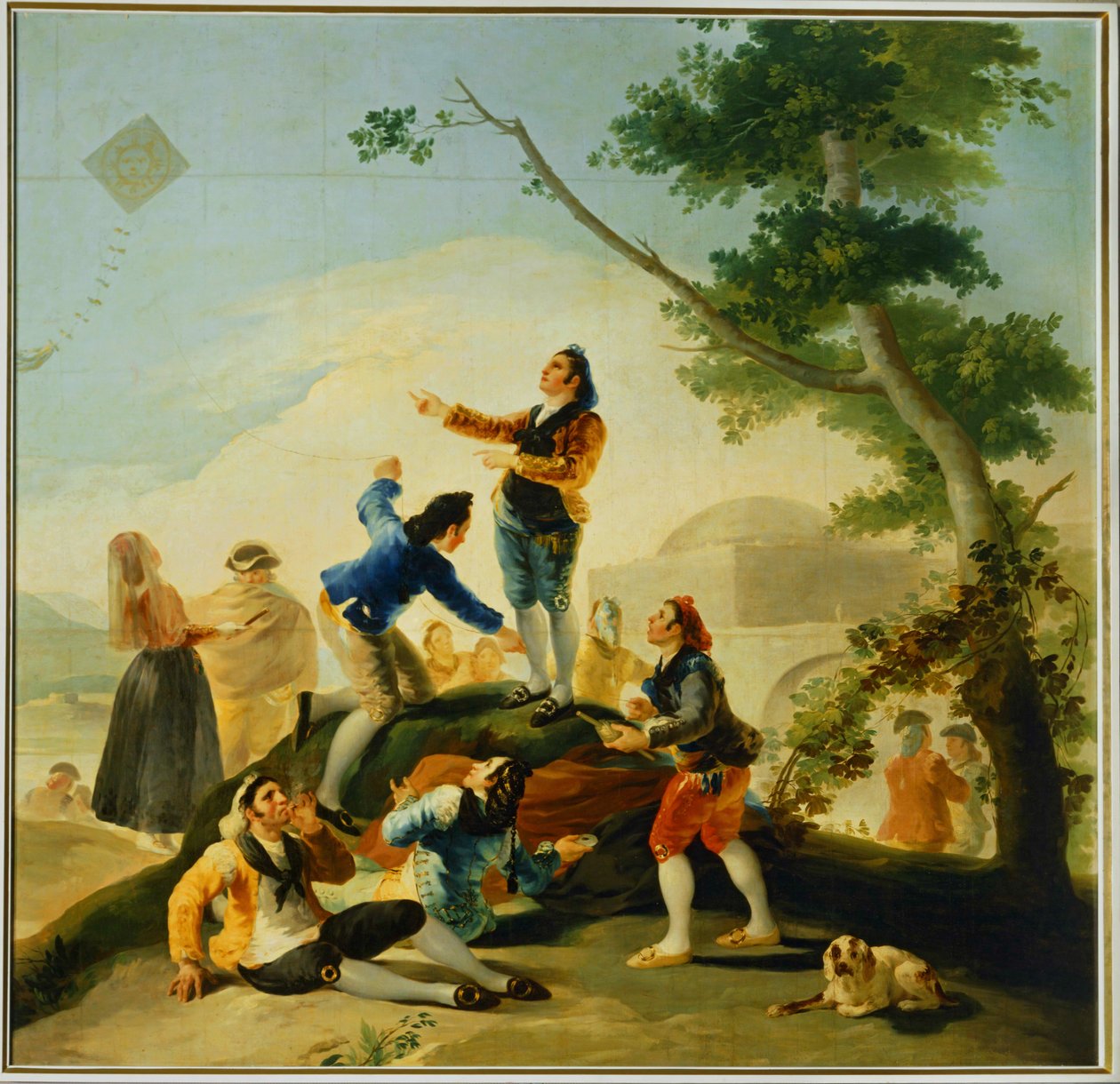 O papagaio Cartoon para uma tapeçaria no Prado ... (pintura sobre tela) de Francisco Jose de Goya y Lucientes