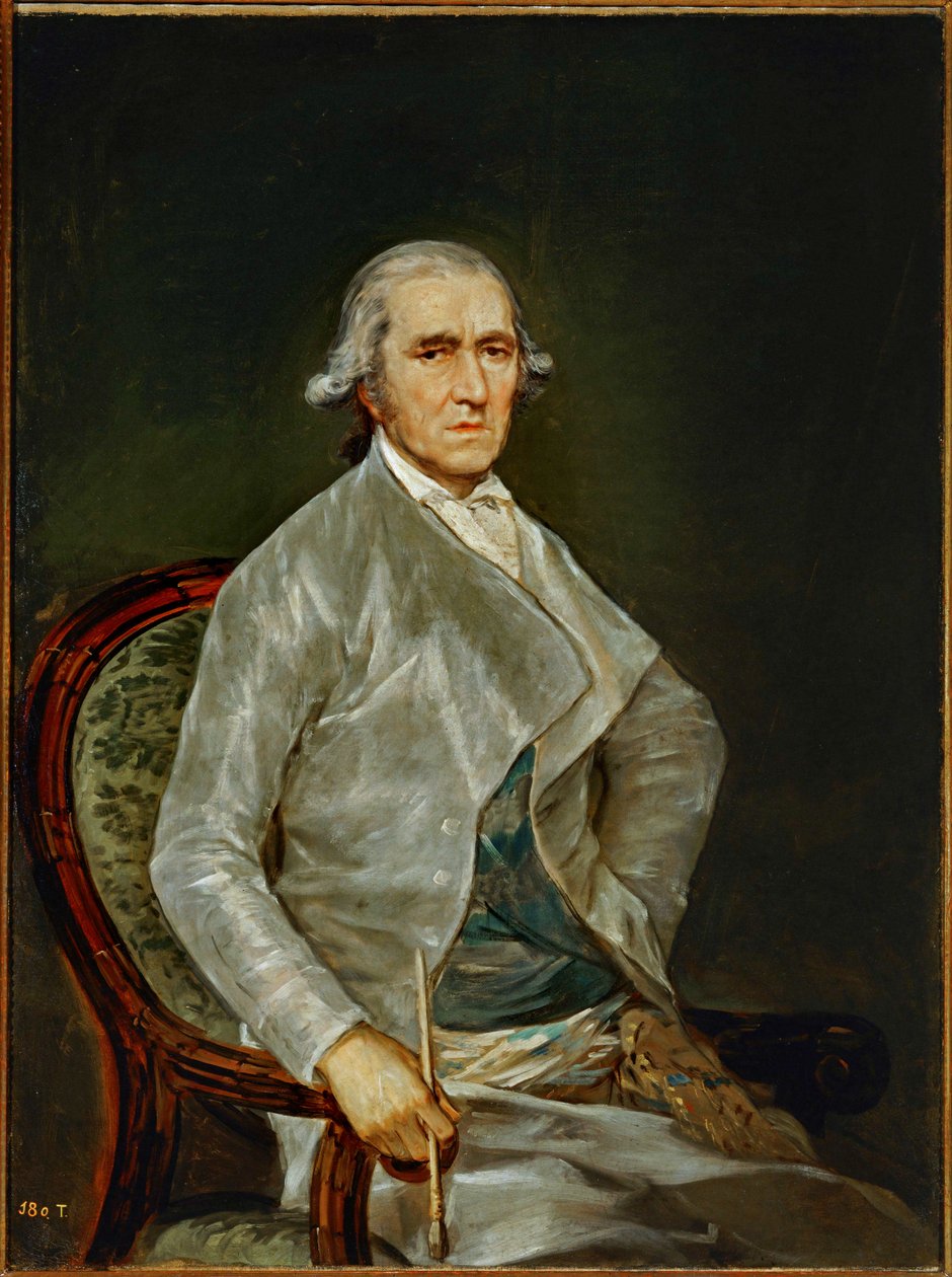 O pintor Francisco Bayeu ... (pintura sobre tela) de Francisco Jose de Goya y Lucientes