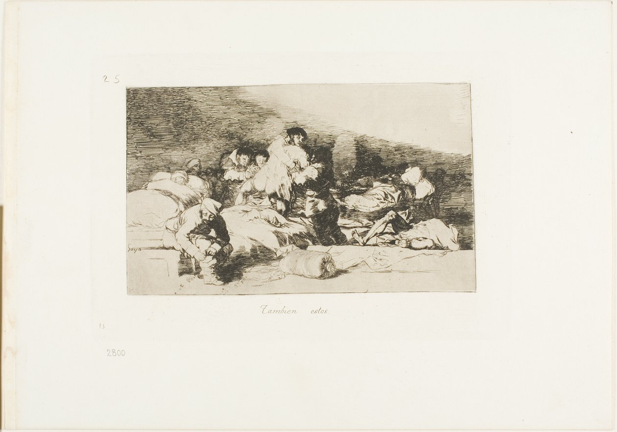 Estes também, placa 25 de The Disasters of War de Francisco Jose de Goya y Lucientes