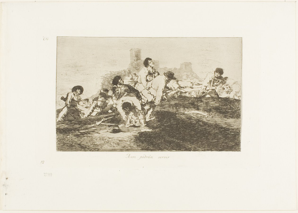 Eles ainda podem ser úteis, placa 24 de Os Desastres da Guerra de Francisco Jose de Goya y Lucientes