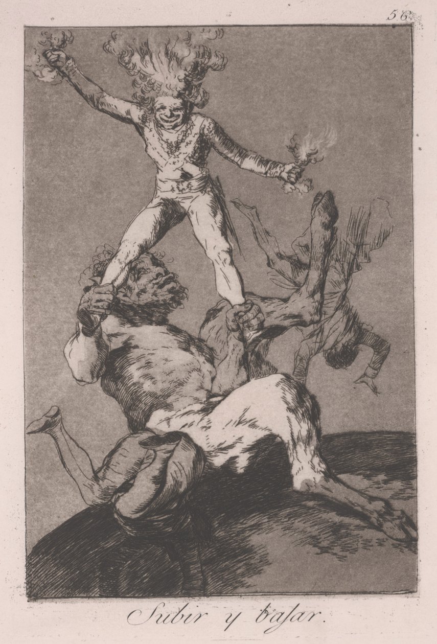 Subir e cair de Francisco de Goya