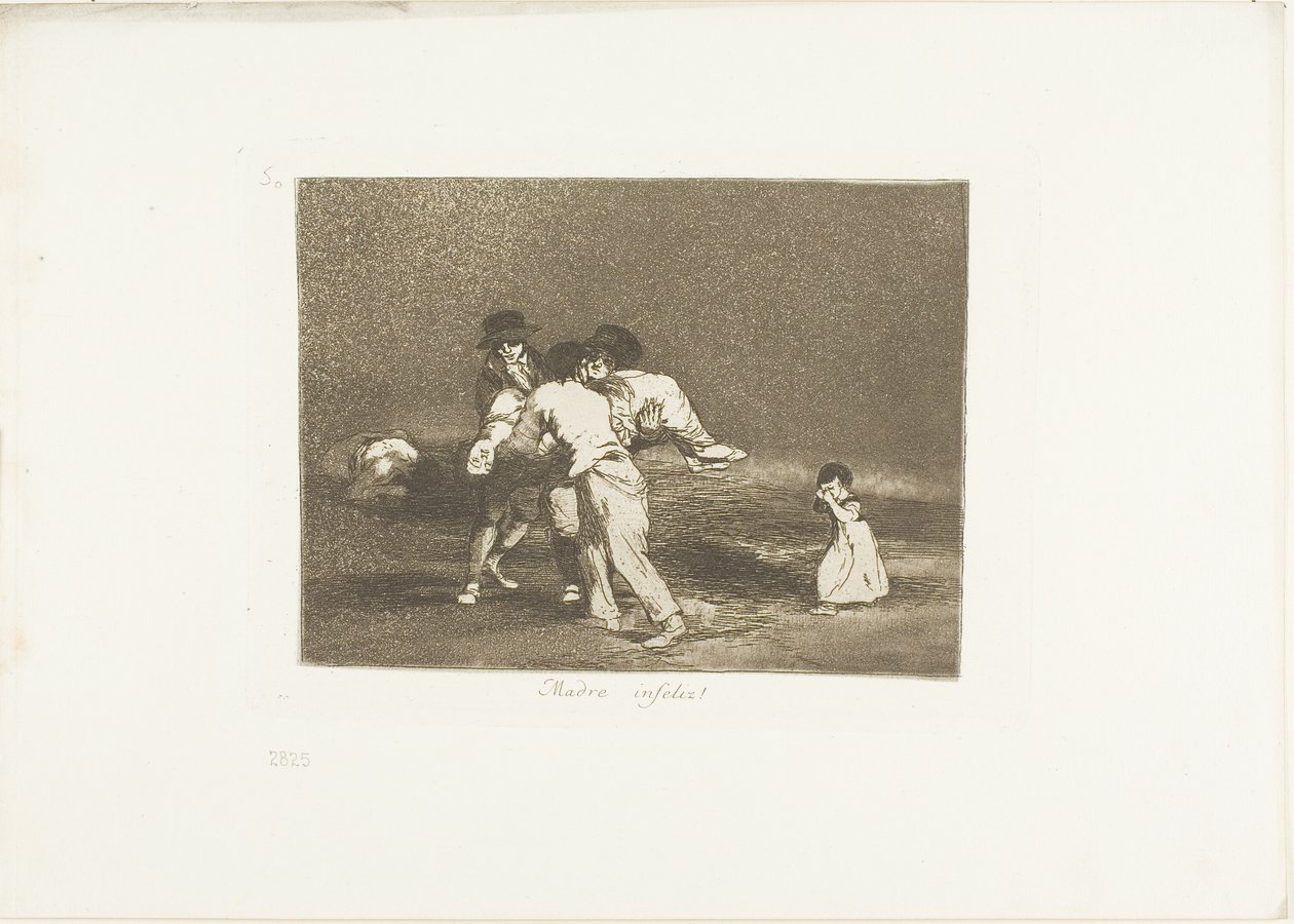 Mãe Infeliz!, prato 50 de Os Desastres da Guerra de Francisco Jose de Goya y Lucientes