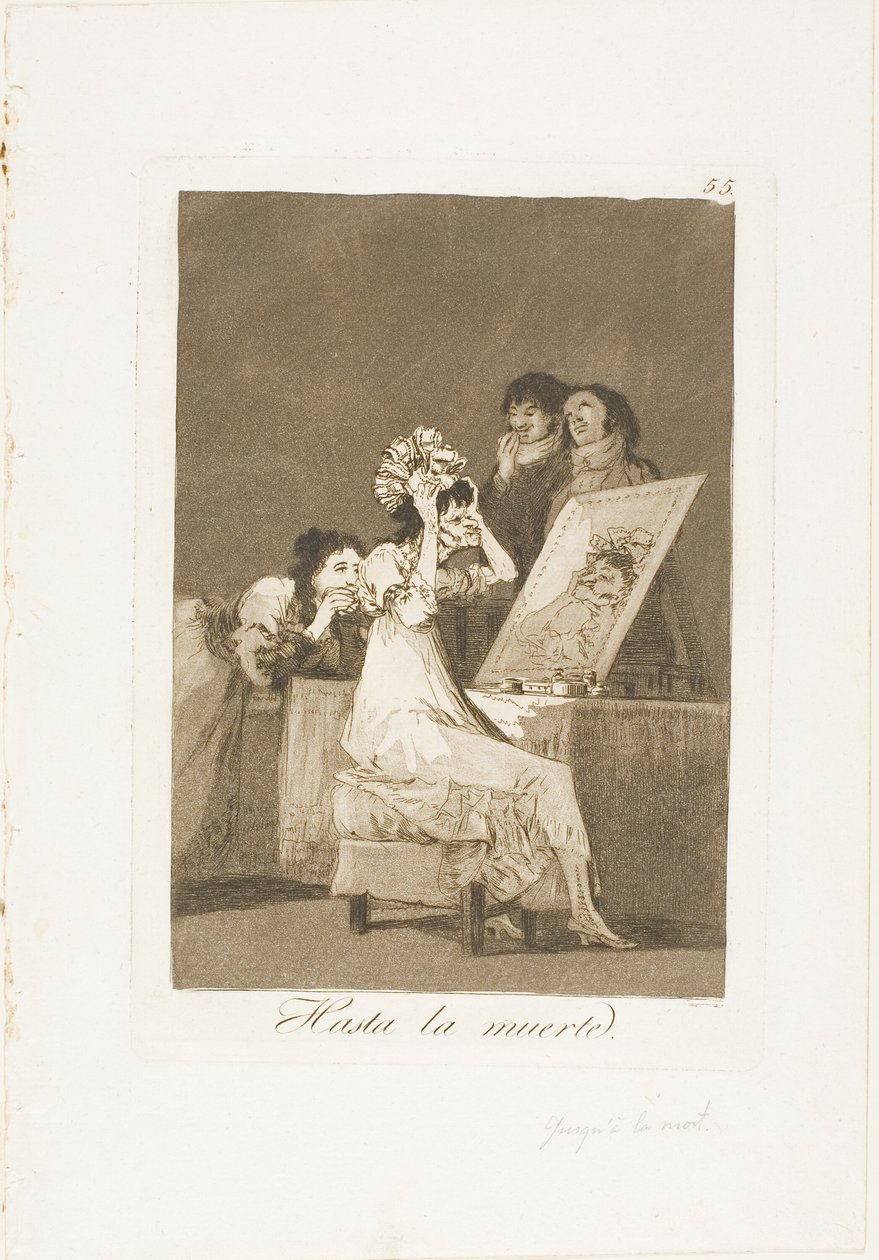 Até a Morte, placa 55 de Los Caprichos de Francisco Jose de Goya y Lucientes
