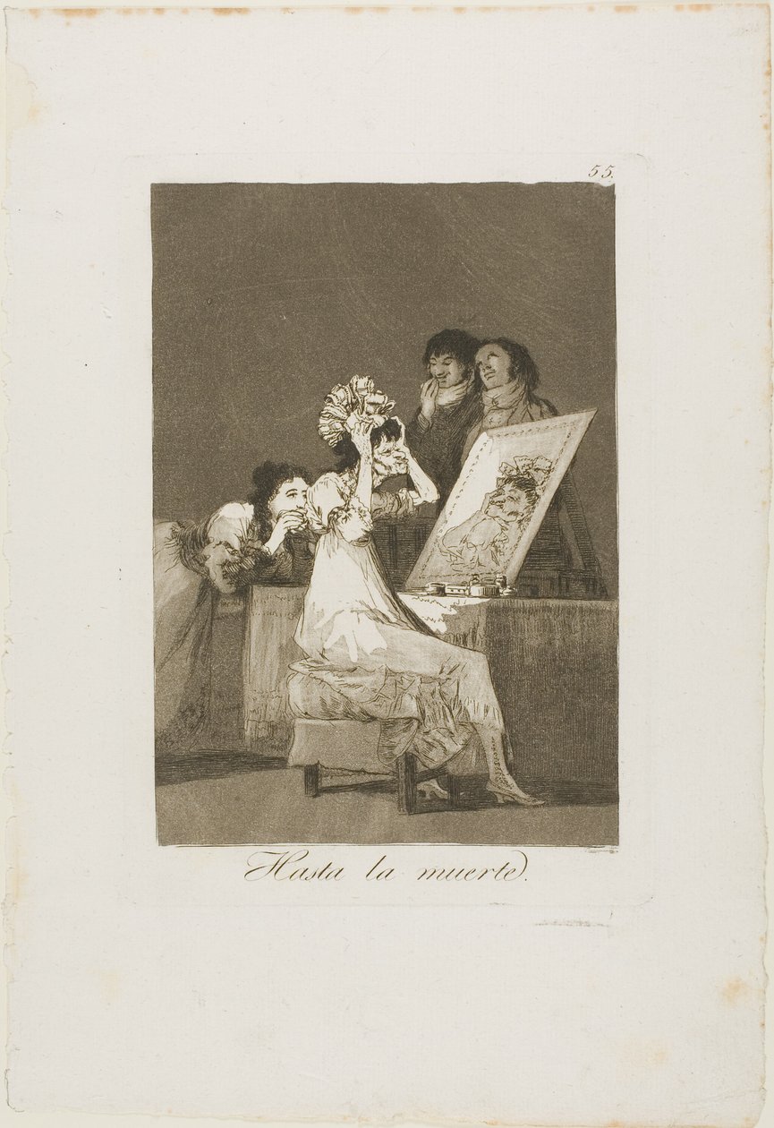 Até a Morte, placa 55 de Los Caprichos de Francisco Jose de Goya y Lucientes