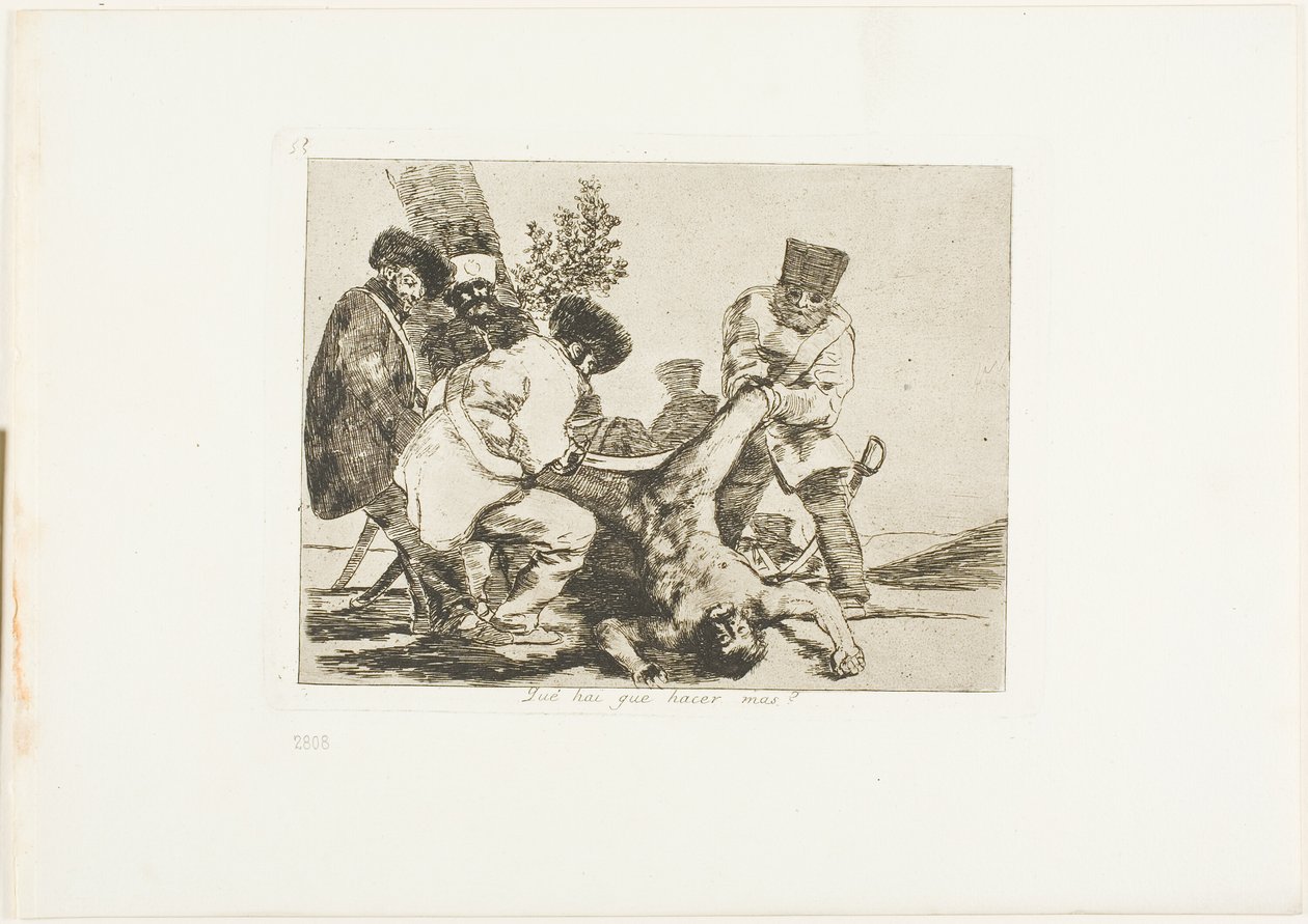 Que mais pode ser feito, placa 33 de Os desastres da guerra de Francisco Jose de Goya y Lucientes