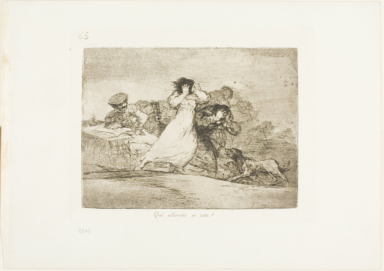 O que é isso Hubbub?, placa 65 de The Disasters of War de Francisco Jose de Goya y Lucientes