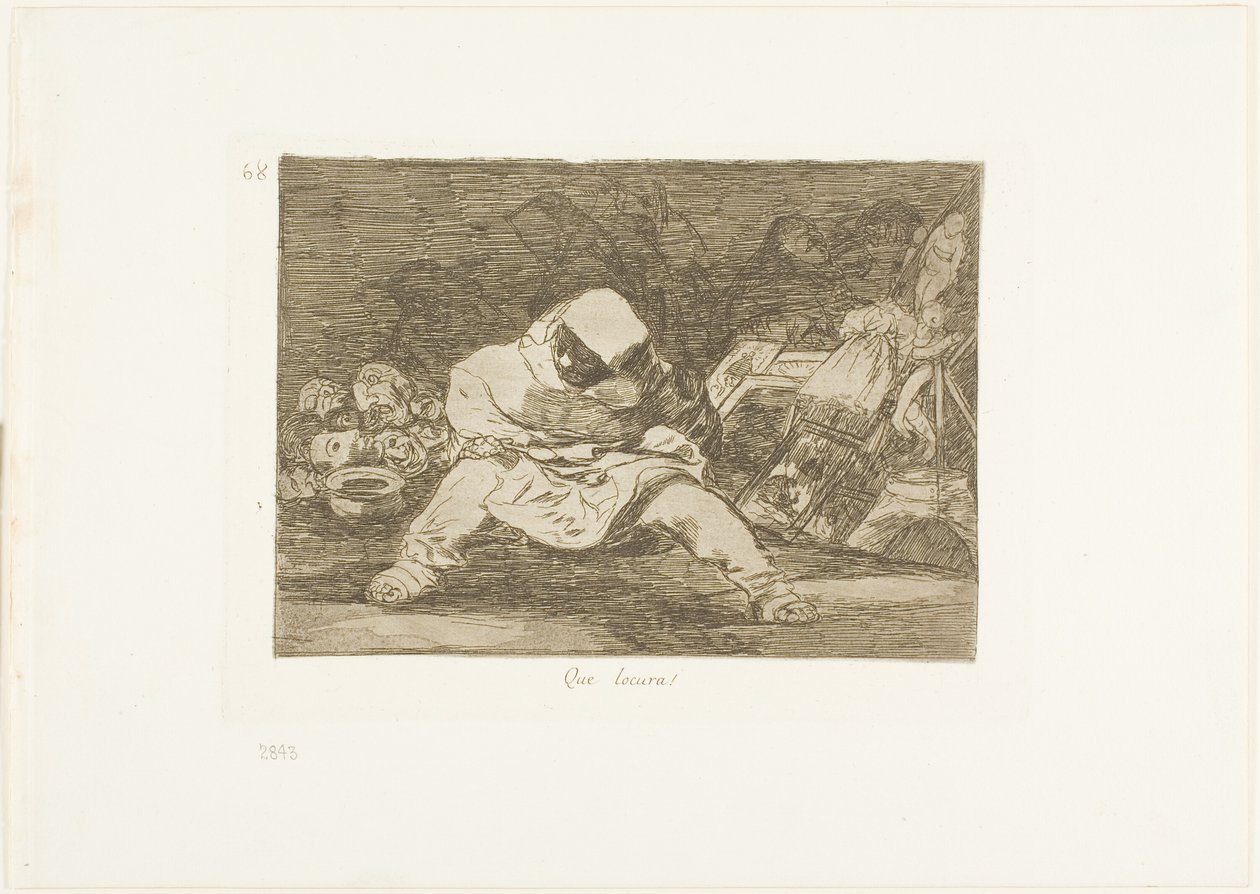 Que loucura!, placa 68 de Os Desastres da Guerra de Francisco Jose de Goya y Lucientes