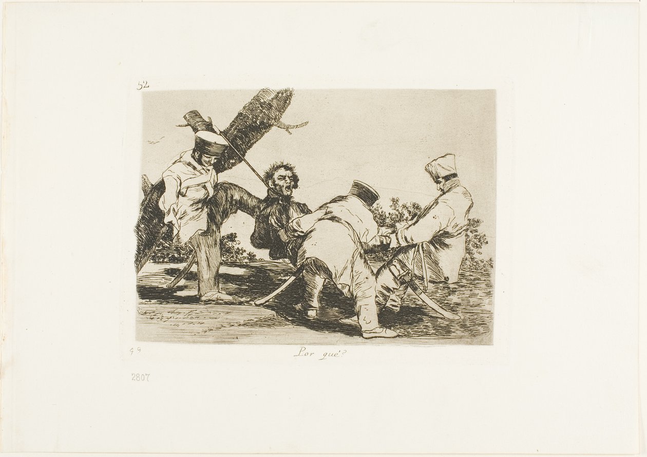 Por quê?, placa 32 de The Disasters of War de Francisco Jose de Goya y Lucientes