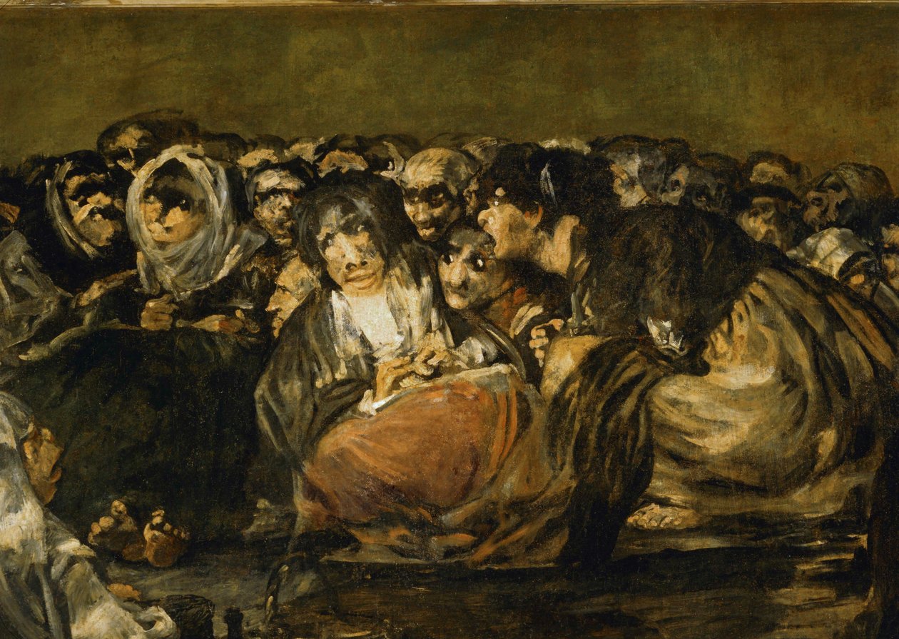 O sábado das bruxas ... (pintura sobre tela) de Francisco Jose de Goya y Lucientes