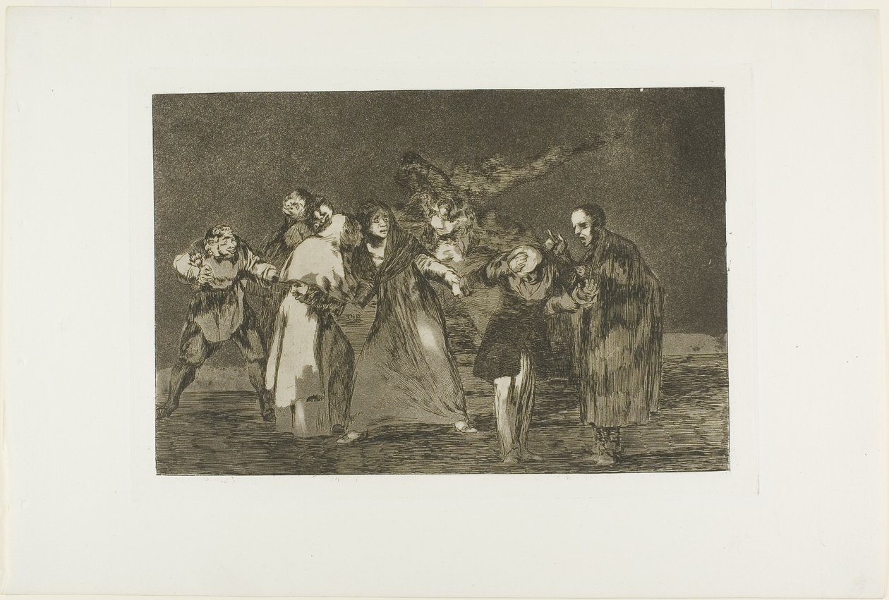 Feridas curam mais rápido que palavras apressadas, placa 16 de Los Proverbios de Francisco Jose de Goya y Lucientes