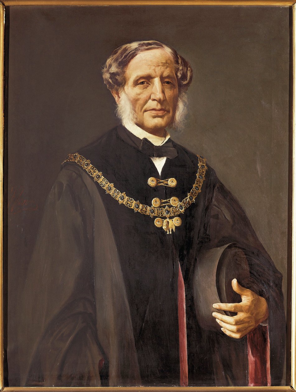 Retrato do político espanhol Manuel Seijas Lozano (1800-1868) de Francisco Jover y Casanova