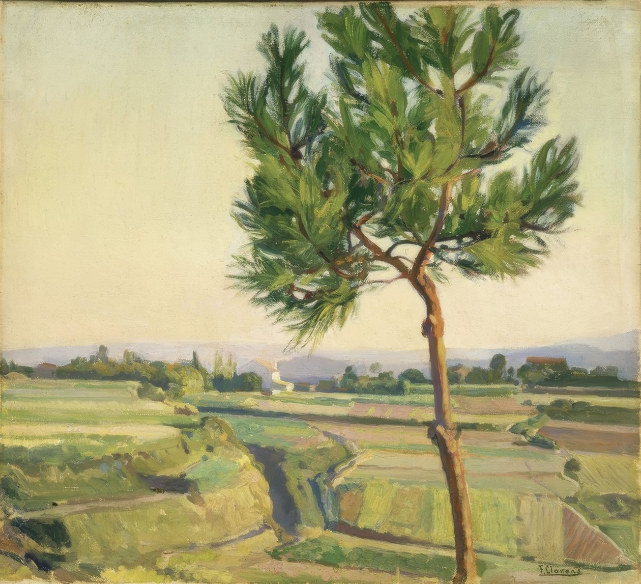 A ÁRVORE (MERA) –1931–45X50.5– de Francisco Llorens Diaz