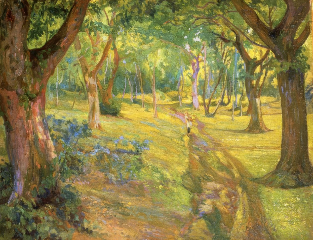 FLORESTA - 1923 - OLEO - LIENZO - 90X68 CM de Francisco Llorens Diaz