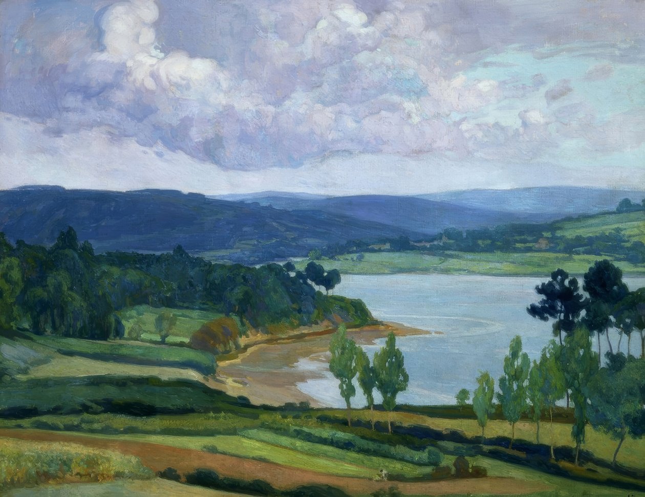 RIA GALLEGA-OLEO - LIENZO - 90X126–1930 - 36– de Francisco Llorens Diaz