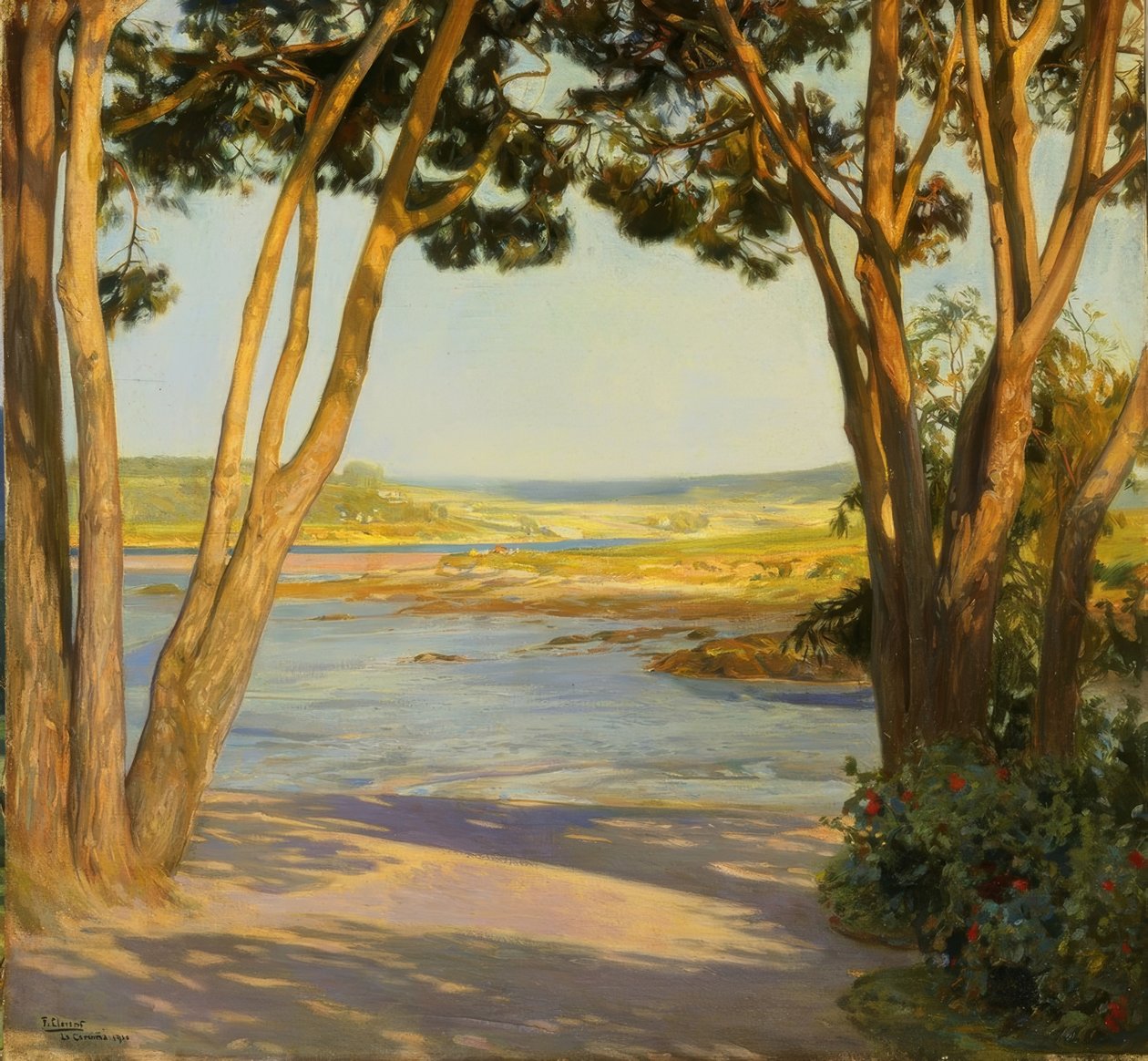 SANTA CRUZ - 1910 - OLEO - LIENZO - 92X98 CM de Francisco Llorens Diaz