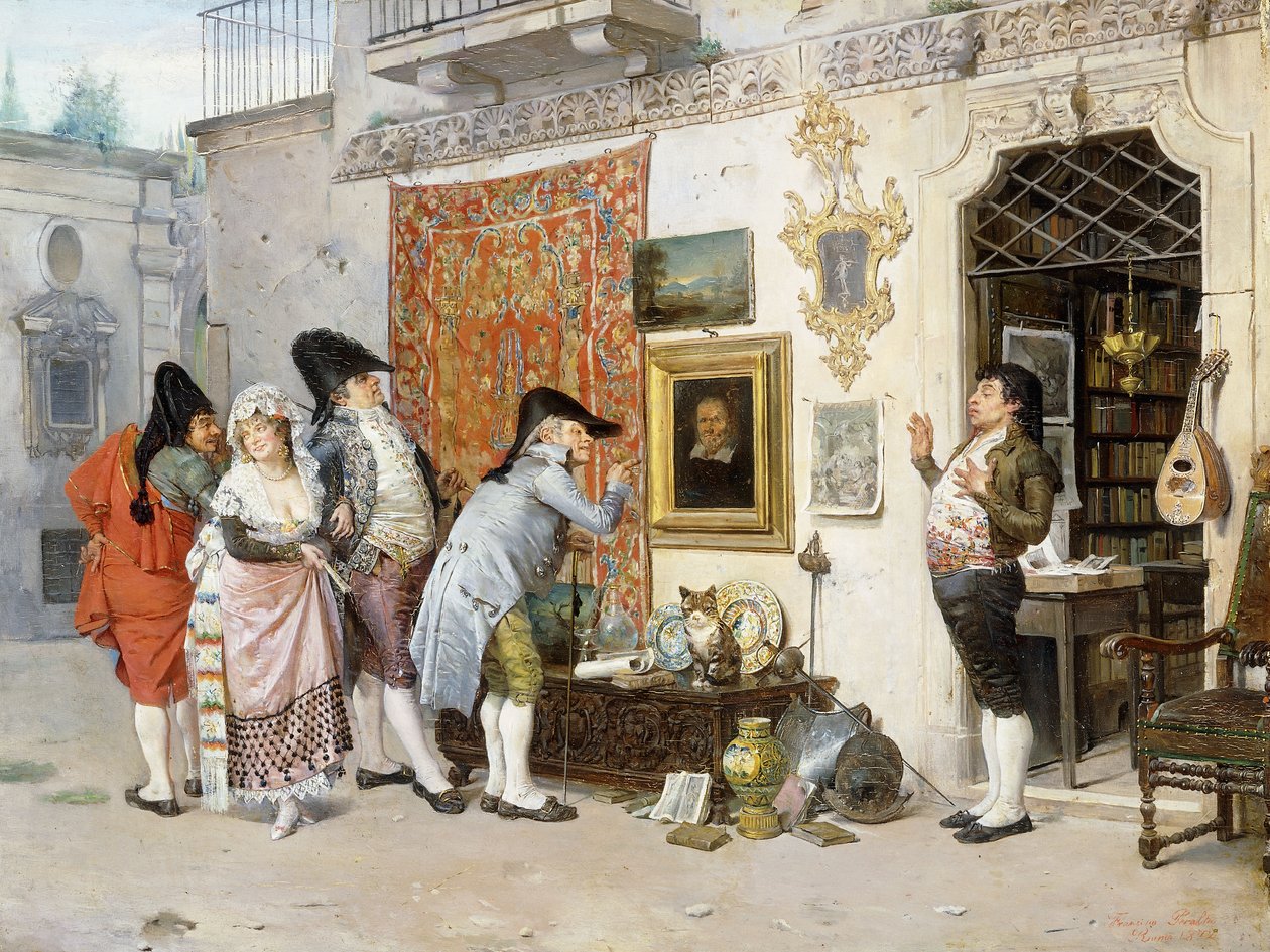 O antiquário; O Antiquário, 1872 de Francisco Peralta del Campo