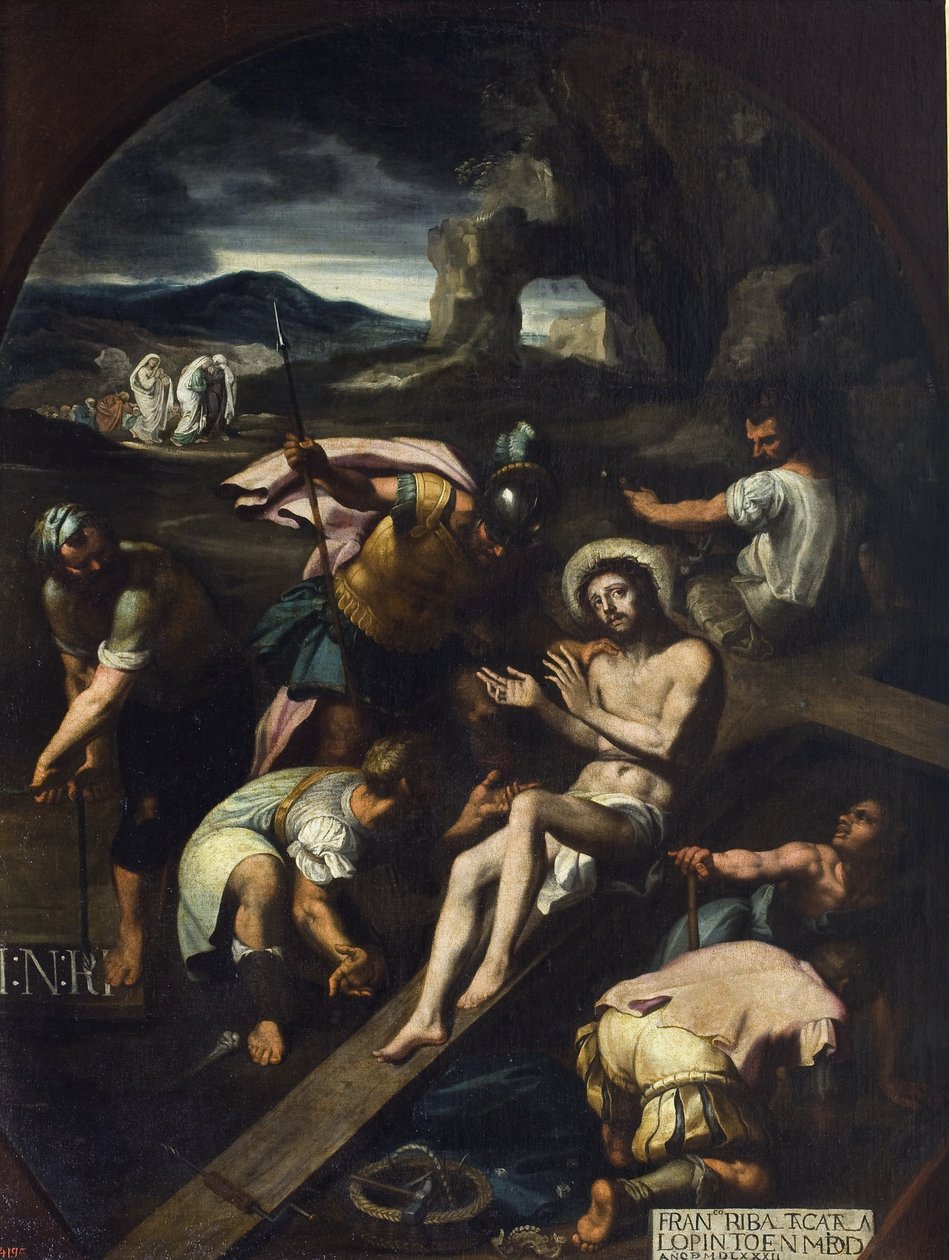 Cristo pregado na Cruz - Francisco Ribalta (1565-1628). Óleo sobre tela de Francisco Ribalta