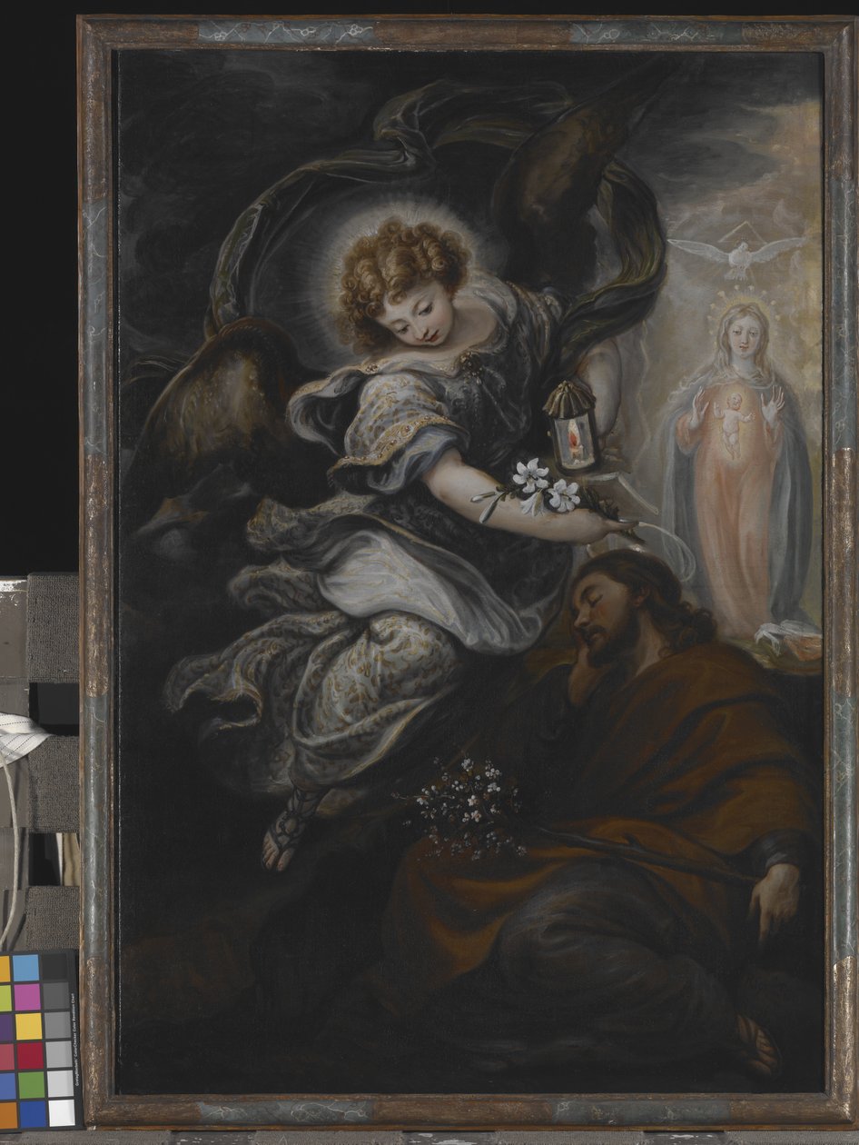 O sonho de S. José (óleo sobre tela) de Francisco Rizi