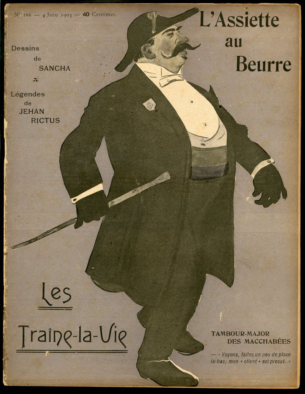 Capa do "The Butter Plate", número 166, Satirique en Colours de Francisco Sancha y Lengo