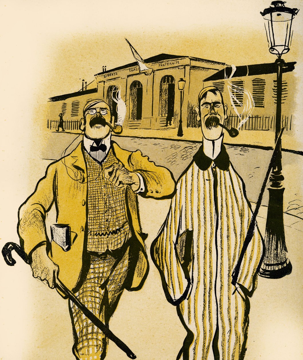 Dois ingleses passam por um necrotério, 1903 de Francisco Sancha y Lengo