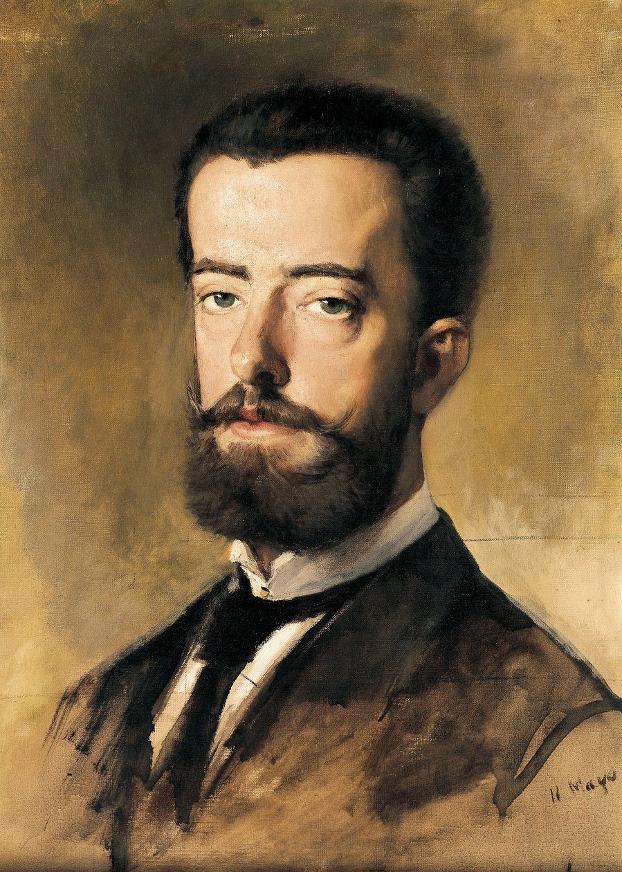 Retrato de Amadeo I de Savoy (1845-1890), Rei de Espanha de Francisco Sans y Cabot
