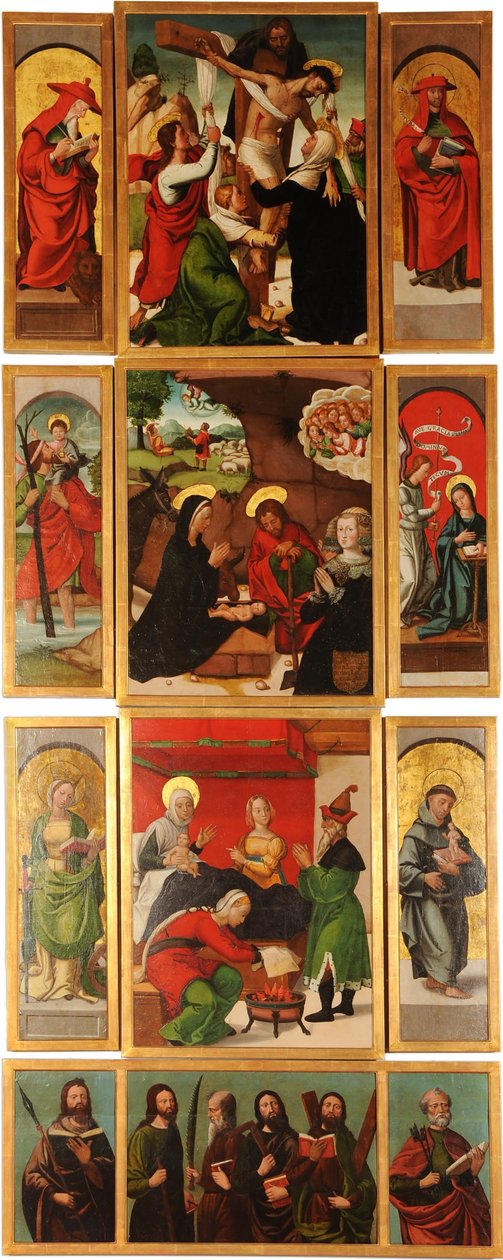 Retábulo dos Santos Ana e Miguel, o Arcanjo, painel esquerdo de Francisco de Comontes