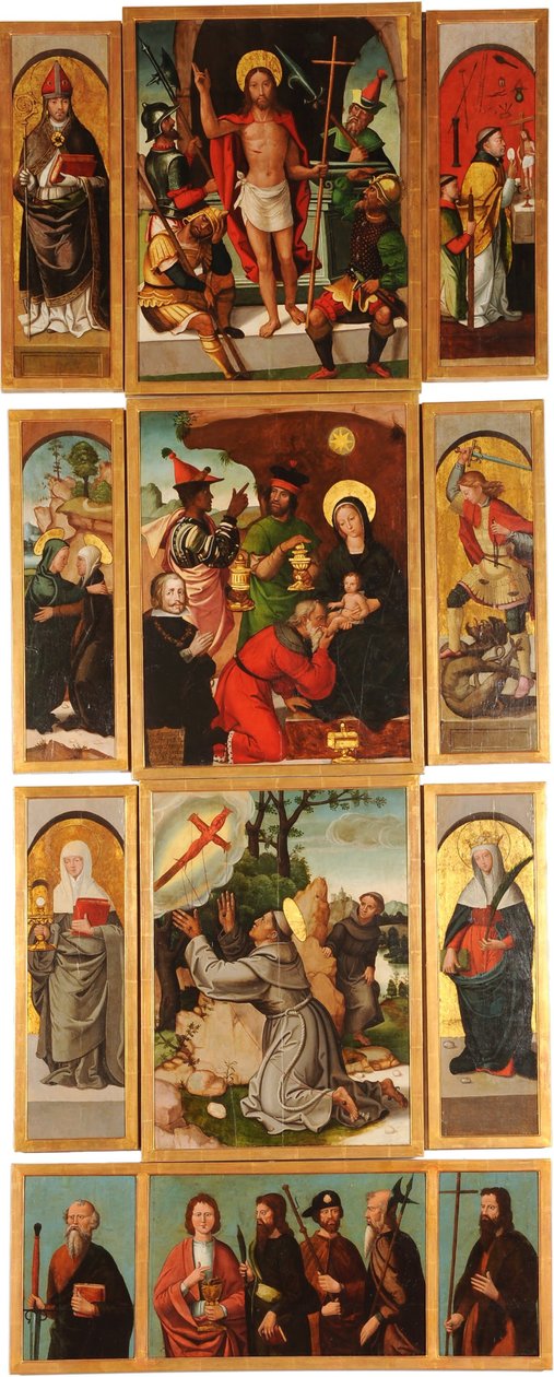 Retábulo dos Santos Ana e Miguel, o Arcanjo, painel da direita de Francisco de Comontes