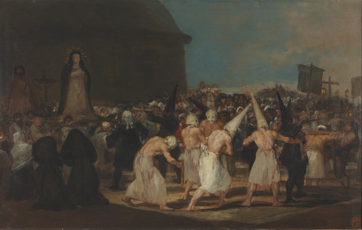 Uma procissão de flagelantes de Francisco de Goya