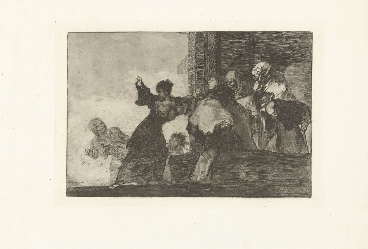 Pobre insensatez
Disparar o pobre
Los Disparates (As loucuras) (título da série)
Los Proverbios (Os Provérbios) (título da série) de Francisco de Goya