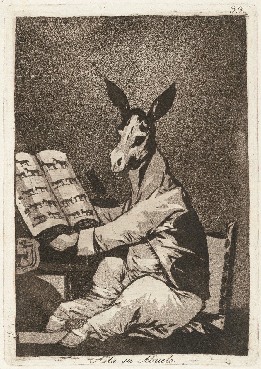 Asta su abuelo (E assim era seu avô) de Francisco de Goya