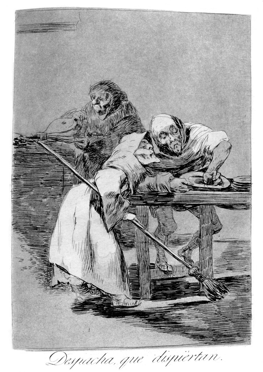 Seja rápido, eles estão acordando, 1799 de Francisco de Goya