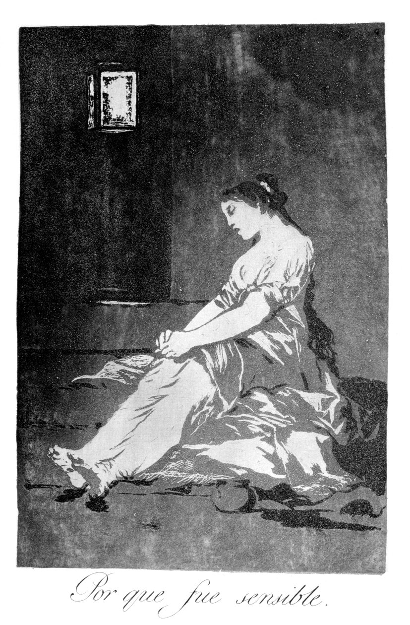 Porque ela era suscetível, 1799 de Francisco de Goya