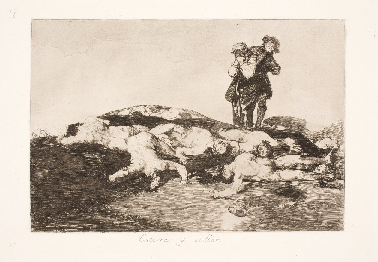 Enterre seus mortos e fique quieto (18) de Francisco de Goya