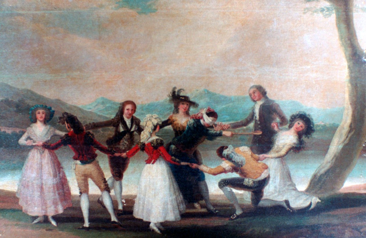Blind Mans Buff, 1788-1789 de Francisco de Goya