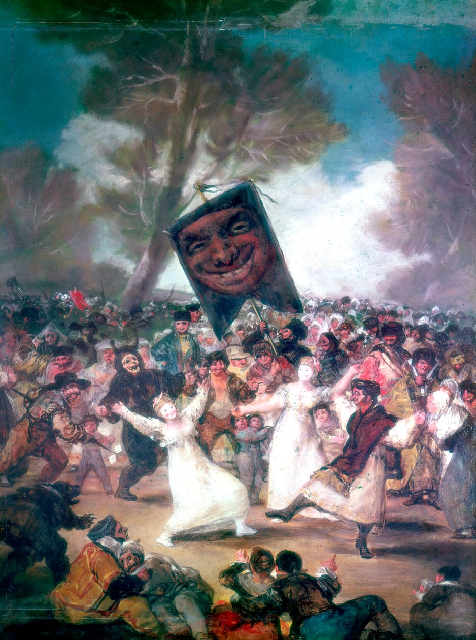 Tourada em uma vila, 1812-1814 de Francisco de Goya