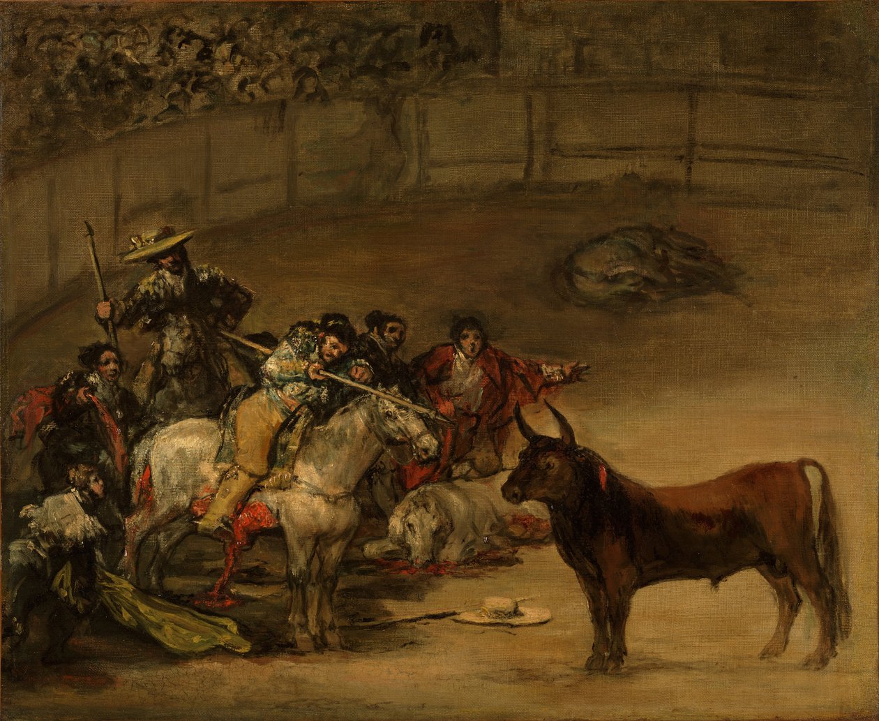 Tourada, Sorte das Varinhas, 1824 de Francisco de Goya
