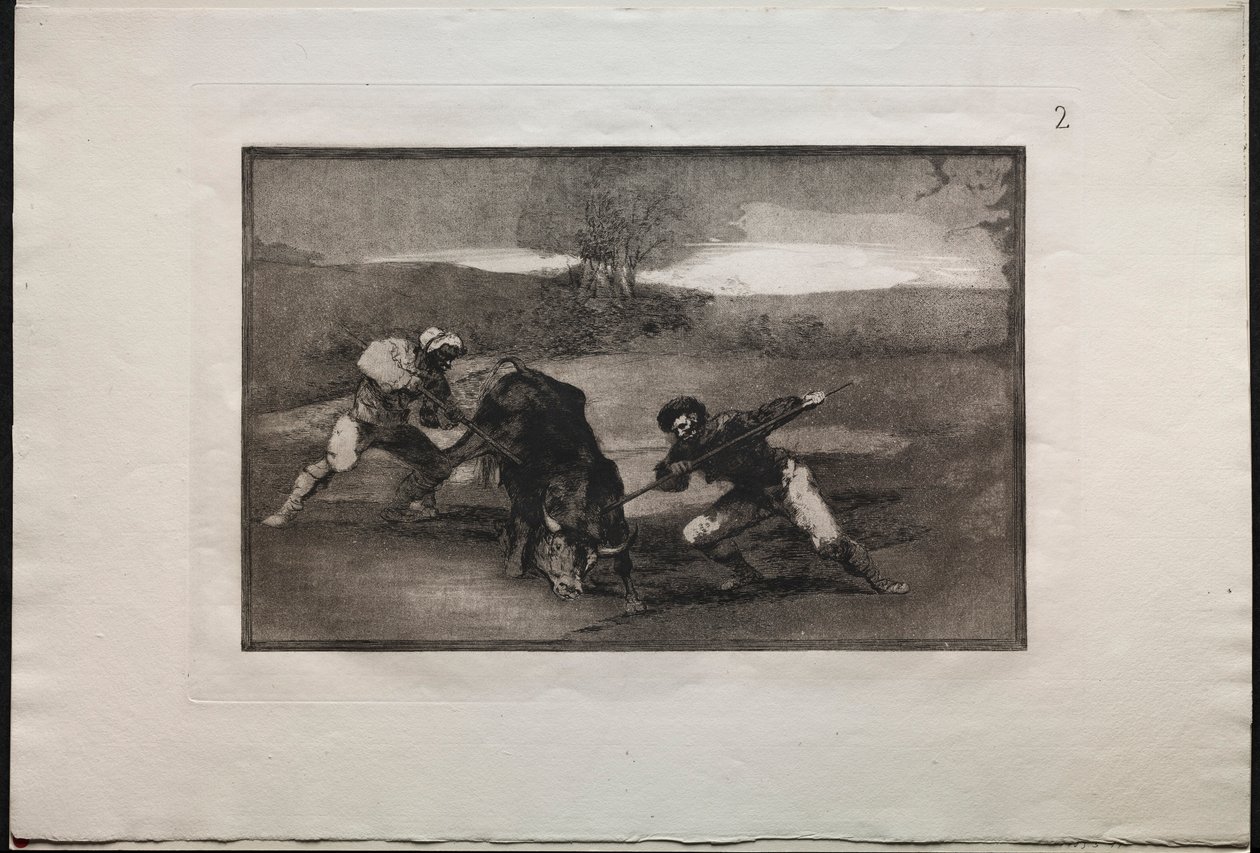 Touradas: Outra maneira de caçar a pé, 1876. de Francisco de Goya
