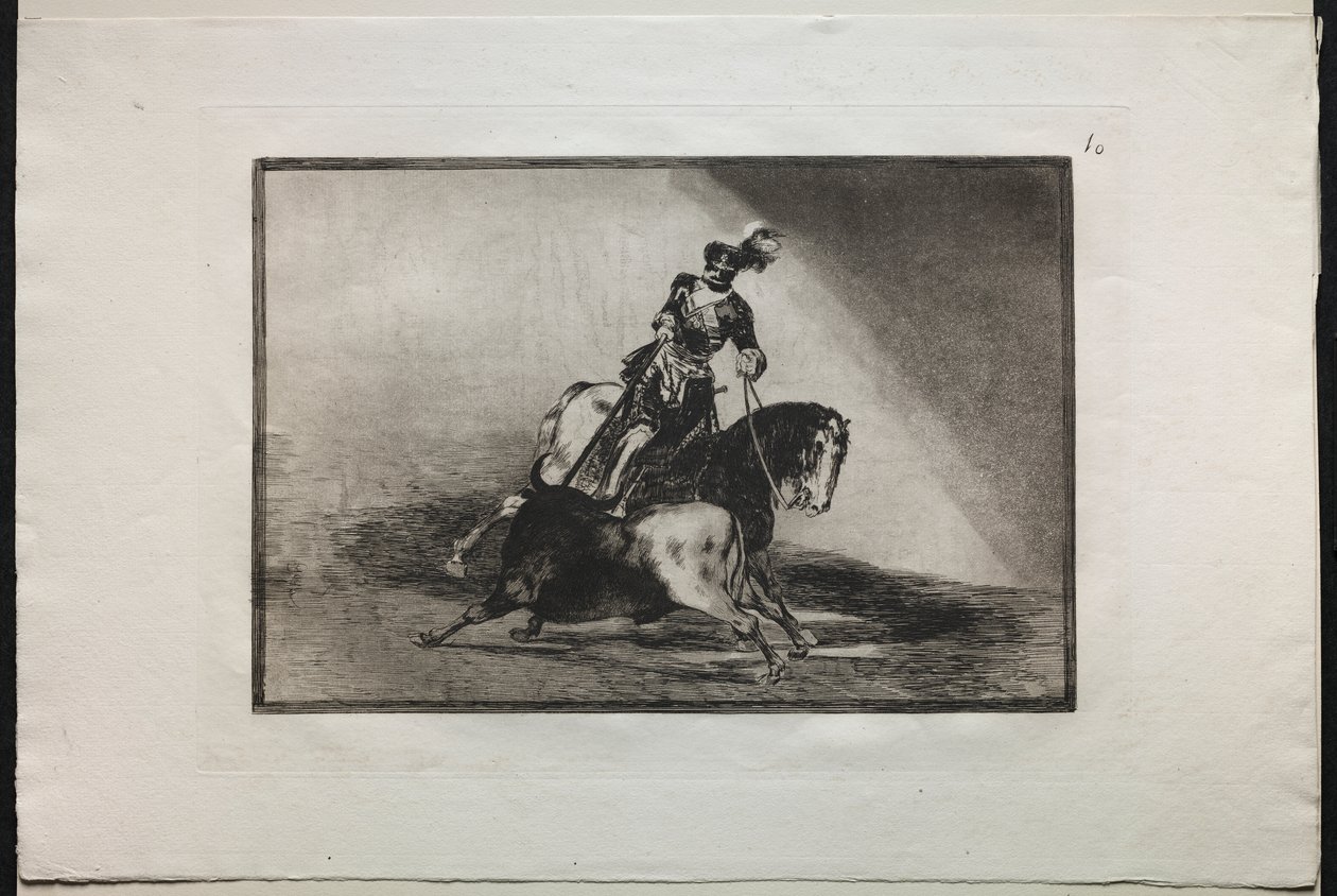 Touradas: Carlos V lançando um touro de Francisco de Goya